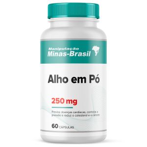 Alho Em Pó 250Mg com 60 Cápsulas