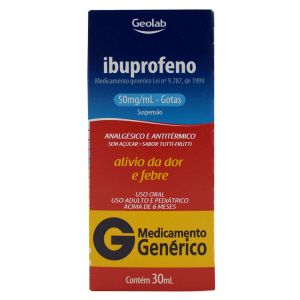 Ibuprofeno 50Mg Suspensão Gotas 30Ml Genérico Geolab