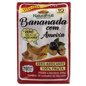 Bananada Com Ameixa 10 Unidades Naturafruti