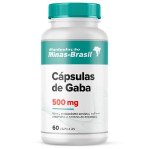 Cápsulas De Gaba 500Mg Com 60 Cápsulas