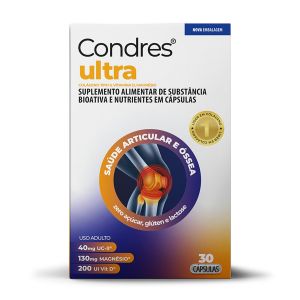 Condres Ultra Colágeno Tipo II Não Hidrolisado com Magnésio e Vitamina D 30 Cápsulas