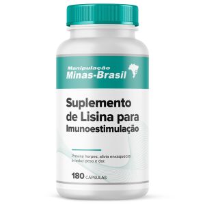 Suplemento de Lisina Para Imunoestimulação 180 Cápsulas