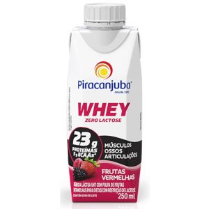 Piracanjuba Whey Zero Lactose Sabor Frutas vermelhas 250ml