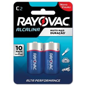 Pilha Rayovac Alcalina C Com 2 Unidades