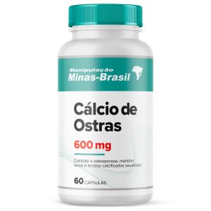 Cálcio de Ostras 600mg 60 Cápsulas