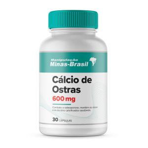 Cálcio De Ostras 600mg 30 Cápsulas