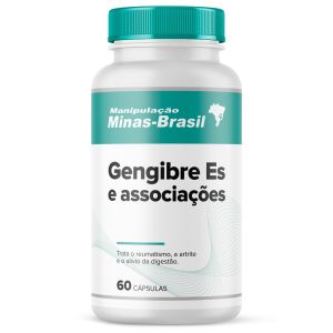 Gengibre Es 300mg + Cavalinha Es 100mg + Chá Vermelho Es 200mg 60 Cápsulas