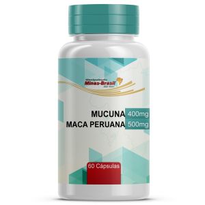 Mucuna 400mg + Maca Peruana 500mg 60 Cápsulas