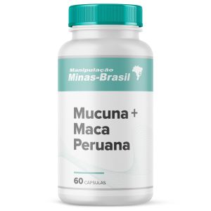 Mucuna 400mg + Maca Peruana 500mg 60 Cápsulas