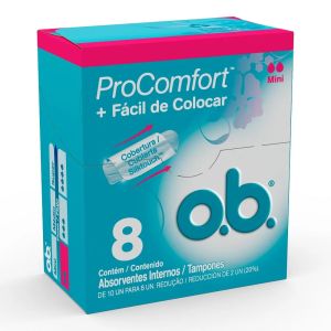 Absorvente Interno OB ProComfort Mini Com 8 Unidades