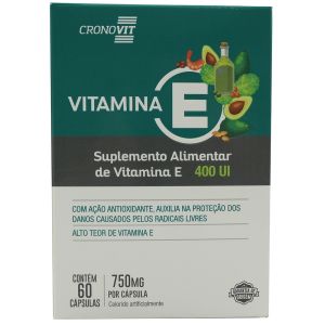Vitamina E 400Ui Cronovit Com 60 Cápsulas Forhealth