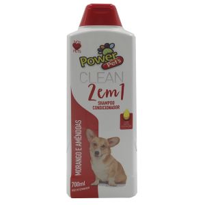 Shampoo e Condicionador 2 Em 1 Morango e Amêndoas Power Pet's 700ml