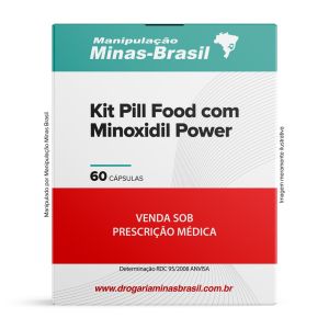 Kit Pill Food Com Minoxidil Power