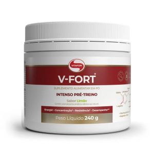 V-Fort Pré-Treino Sabor Limão Vitafor 240G