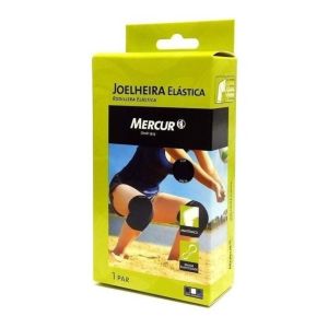 Joelheira Elástica Tamanho P Preta Ref BC0633AP Mercur