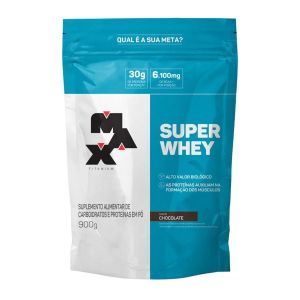 Super Whey Max Titanium Refil sabor Chocolate 900g