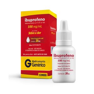Ibuprofeno 100MG Gotas Genérico Cimed 20ML