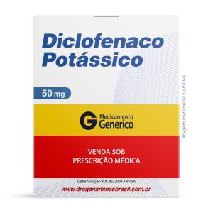 Diclofenaco Potássio 50MG com 20 Comprimidos Genérico Geolab