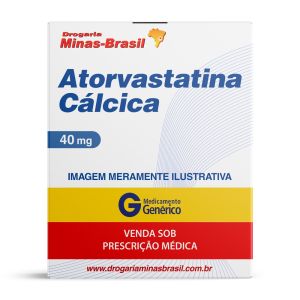 Atorvastatina Cálcica 40MG com 30 Comprimidos Genérico Nova Química