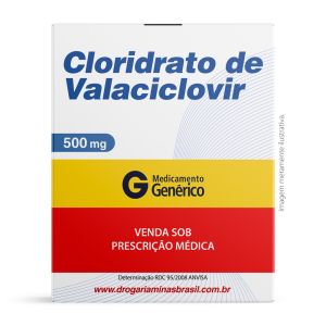 Cloridrato de Valaciclovir 500MG com 10 Comprimidos Genérico Ranbaxy