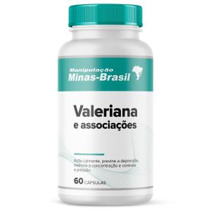 Valeriana 200Mg Com Passiflora 100Mg  e Mulungu 100Mg  60 Cápsulas