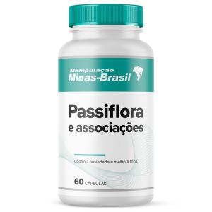 Passiflora 100mg + Crataegus 30mg + Mulungu 50mg 60 Cápsulas
