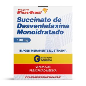 Succinato de Desvenlafaxina Monoidratado 100mg com 30 comprimidos revestidos de liberação prolongada Genérico Medley