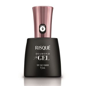 Esmalte Risqué Diamond Gel Top Coat Fixador 9,5ml
