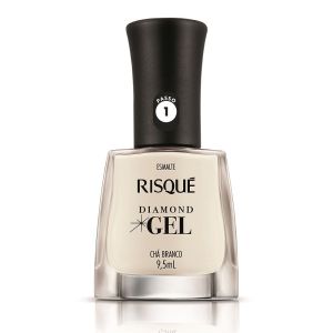 Esmalte Risqué Diamond Gel Chá Branco 9,5Ml