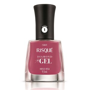 Esmalte Risqué Diamond Gel Hibisco Rosa 9,5Ml