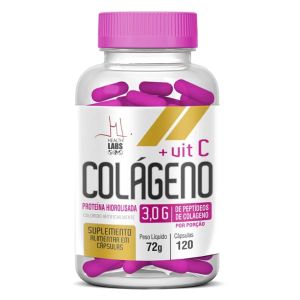 Colágeno com Vitamina C 3,0g com 120 Cápsulas Health Labs