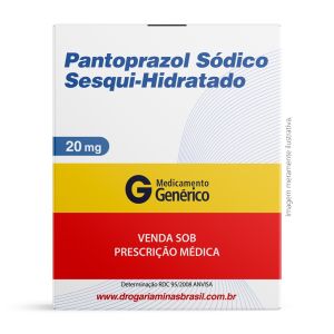 Pantoprazol Sódico Sesqui-hidratado 20mg com 42 comprimidos revestidos de liberação retardada EMS