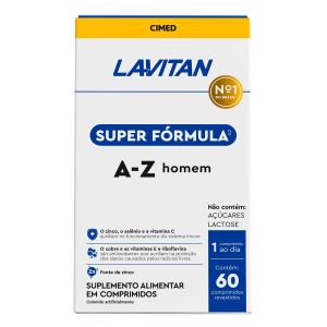 Multivitamínico Lavitan Super Fórmula Az Homem Com 60 Comprimidos Cimed