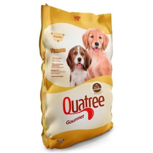 Ração Quatree Gourmet Sabor Peixe, Carne e Frango para Cães Filhotes 3kg