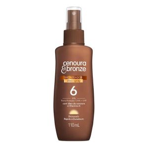 Óleo Spray Bronzeador Cenoura e Bronze Spray FPS6 110ml