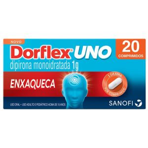 Analgésico Dorflex Uno Enxaqueca 1 Grama 20 Comprimidos
