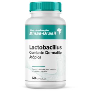 Lactobacillus - Combate Dermatite Atópica 60 Cápsulas