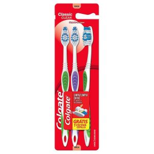 Escova Dental Colgate Classic Clean Macia Leve 3 Pague 2