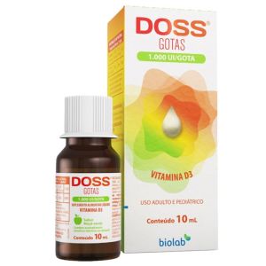 Doss Gotas 1.000UI Sabor Maçã-Verde 10ml Biolab
