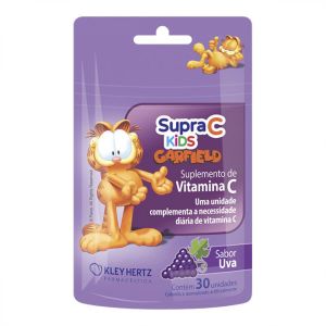 Supra C Kids Sabor Uva Com 30 Unidades Kley Hertz