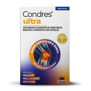 Condres Ultra Colágeno Tipo II Não Hidrolisado com Magnésio e Vitamina D 90 Cápsulas