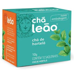 Chá De Hortelã Leão Com 10 Saquinhos