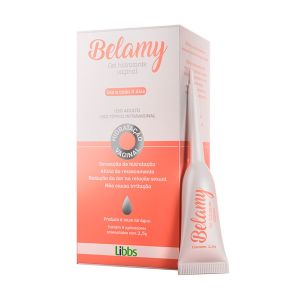 Gel Hidratante Vaginal Belamy com 8 aplicadores preenchidos com 2,5g Libbs