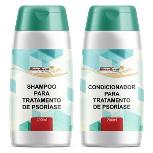 Kit Shampoo e Condicionador Para Psoriase Com 200ml Cada