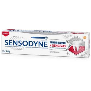 Creme Dental Sensodyne Sensibilidade e Gengivas Whitening 100g