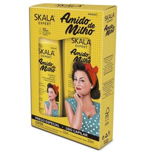 Kit Shampoo e Condicionador Amido de Milho Skala Expert com 325ml