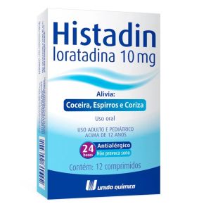 Histadin 10mg com 12 Comprimidos