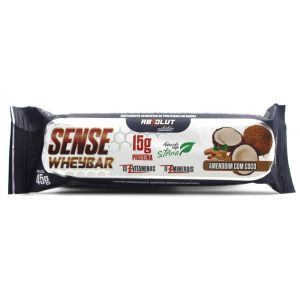 Barra Sense Wheybar Amendoim com Coco 45g Absolut Nutrition