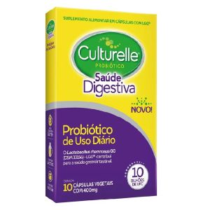 Culturelle Probiótico Saúde Digestiva 400mg Com 10 Cápsulas
