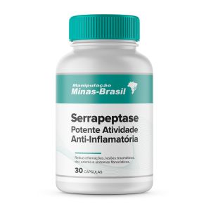 Serrapeptase Potente Atividade Antiiflamatória 30 Cápsulas